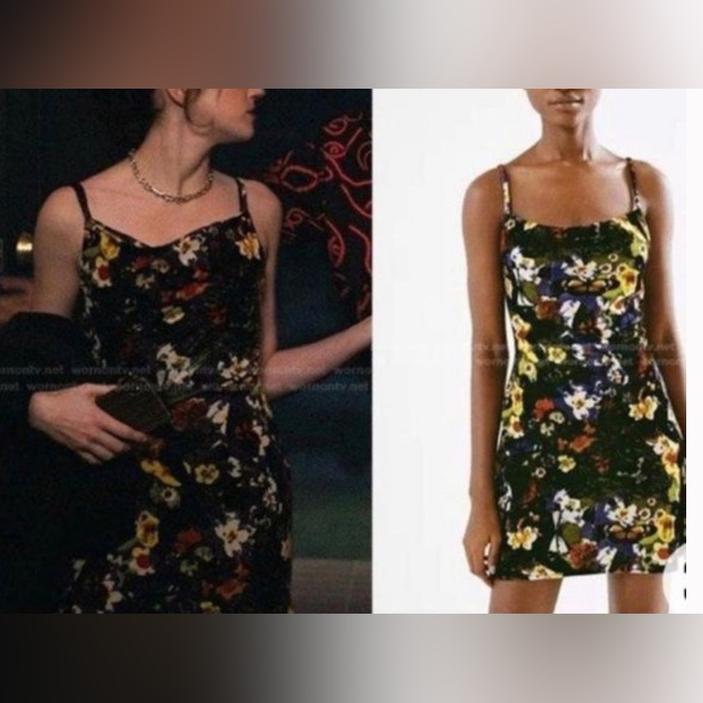 Urban Outfitters Velvet Butterfly Mallory Cowl Neck Slip Dress Mallory dress NWT